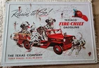 Vintage Texaco Fire Chief Gasoline metal sign