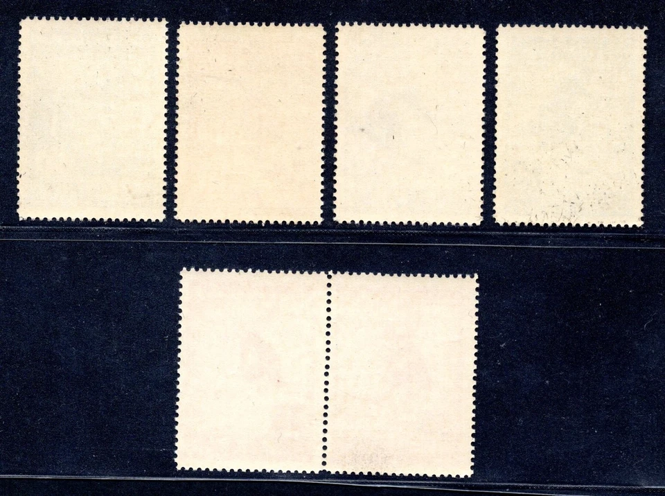 AUSTRIA 1936 SKIING SET SCOTT #B138-B141 & PAIR COLOR SHADE VARIETY - Image 2 of 2