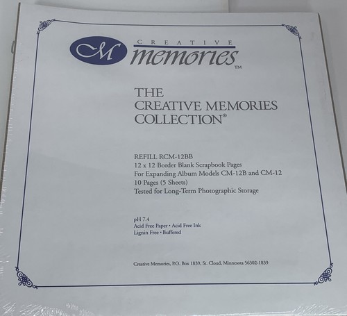 2X Creative Memories Lavender Ribbon Border 12"x12" Scrapbook 10 Pages RCM-12BB - Picture 3 of 12