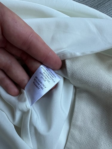Helmut Lang women's midi white belted dress Size: 6 - Picture 9 of 10