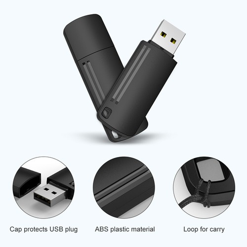 Kootion 8 GB 5 PZ Protable USB 2.0 tappo unità flash chiavette di memoria unità pollice penna - Foto 2 di 14