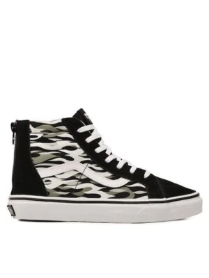 Vans Junior Sk8 Hi Zip Sneaker / Schwarz Grün / UVP 53£