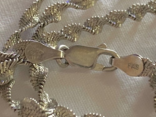 SS 925 Heavy 30” Rope Chain Necklace & AGC MEXICO Multi Stone Pendant - Picture 5 of 8