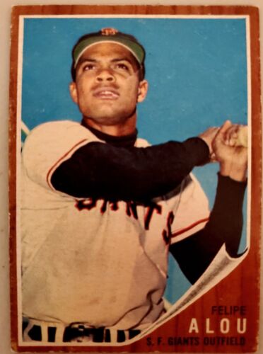 Lot of 9 1962 Topps SF. GIANTS Vintage Baseball cards FELIPE ALOU, ALVIN DARK - Picture 3 of 4