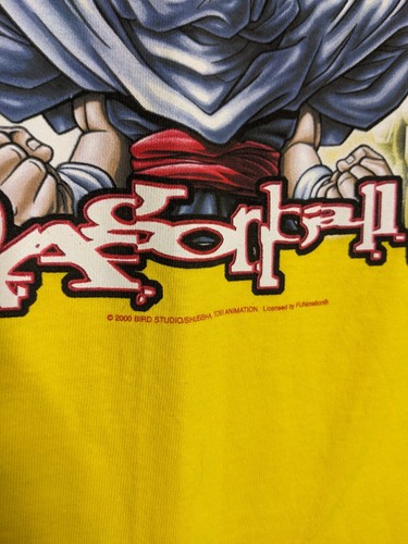 Vintage Dragon Ball Z Super Shirt Youth Extra Large Yellow 2000 Cell Gohan Goku - Picture 4 of 11