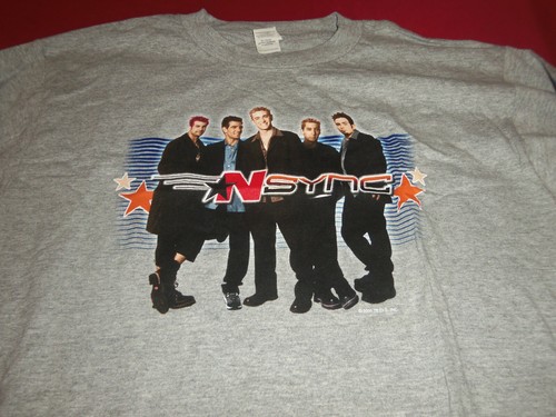 Camisa vintage 2000 NSYNC Justin Timberlake - XL manga larga - Imagen 2 de 5