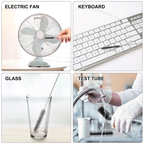 10 Pcs Straw Cleaner Brush Thin Cleaning Nylon Super Long Pipeline Brushes # - Bild 6 von 12