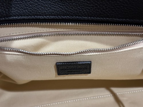 JACQUEMUS LARGE TURISMO BLACK SOFT LEATHER BOWLING BAG $1790 - Picture 13 of 14