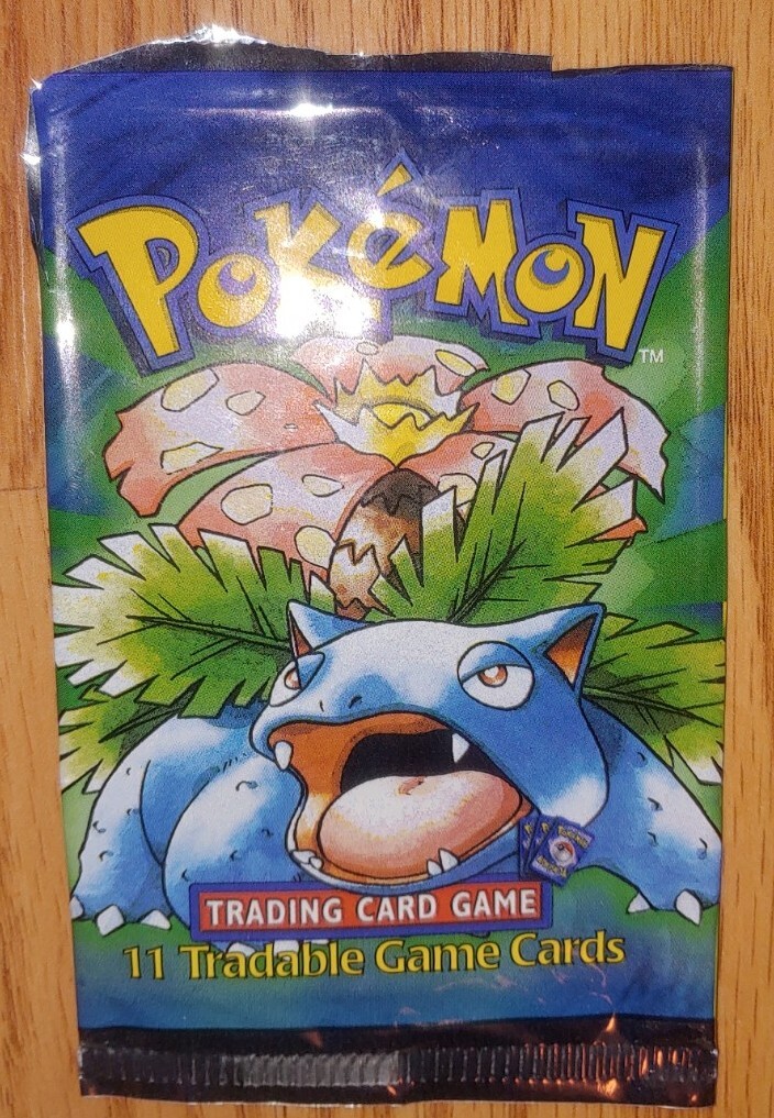 Pokémon base set shadowless booster pack SEALED 1ST EDITION SHADOWLESS BASE SET BOOSTER PACK