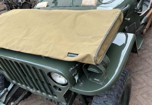 Windshield Cover Fits Willys Jeep MB Ford GPW -WOA3211- 18OZ Canvas - Picture 5 of 14