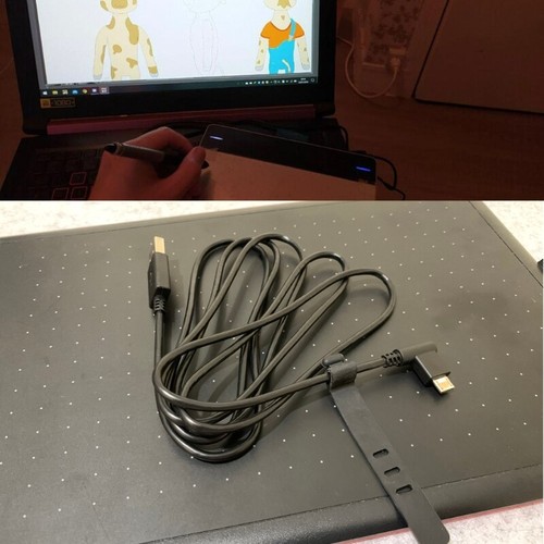 Kabel USB do CTL4100 CTL6100 CTL471 CTH680 Graficzny rysunek Tablet Pad - Zdjęcie 2 z 8