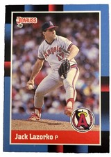 Excellent: Vintage 1988 Donruss Jack Lazorko California Angels Trading Card