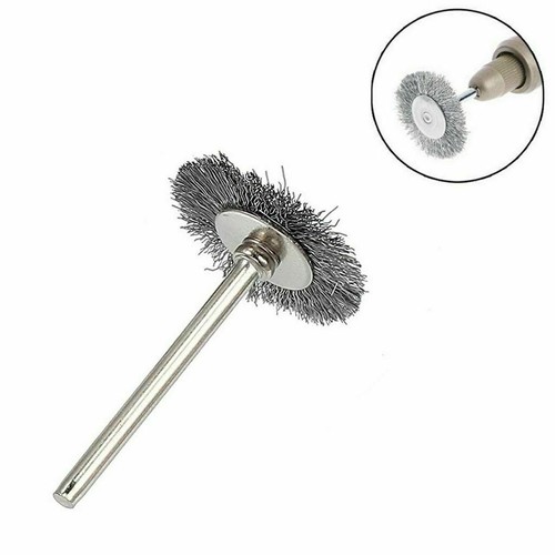 Stainless Steel 60x Wire Brush Fit Dremel Rotary Tool Die Grinder Removal Wheel - Picture 3 of 9