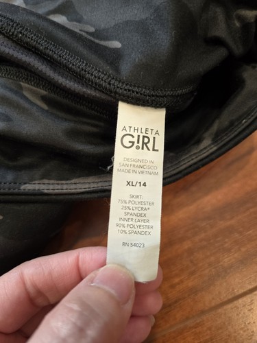 Athleta Girl Camo Lux Print Swing Skort 532298 Size XL/14 - Picture 8 of 10