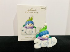 2010 FROSTY FUN DECADE Hallmark Keepsake Christmas Ornament SNOWMAN 1st First