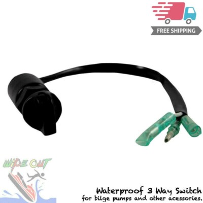 Rotary Three Position Waterproof Bilge Switch Jet Ski Waverunner SeaDoo Blowsion