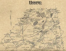 Hope Townsbury Liberty Mountain Lake NJ 1874 Maps with Homeowners Names Shown