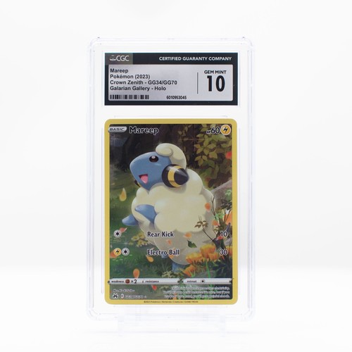 Pokemon Mareep Holo #GG34 Galarian Gallery Crown Zenith - CGC 10 Gem Mint - Bild 2 von 4