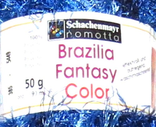 Schachenmayr Nomotta Brazilia Fantasy Color Polyester Yarn Blue Mix New - Picture 2 of 2