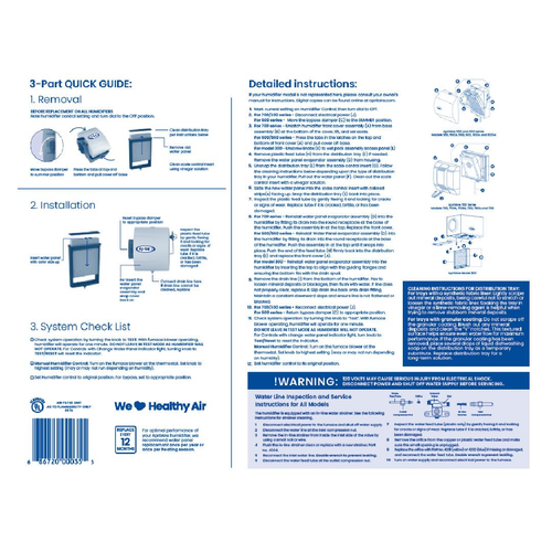 Aprilaire 35 Humidifier Water Panel Filter, 350,360,560,568,600,700,760,768 - Picture 7 of 12