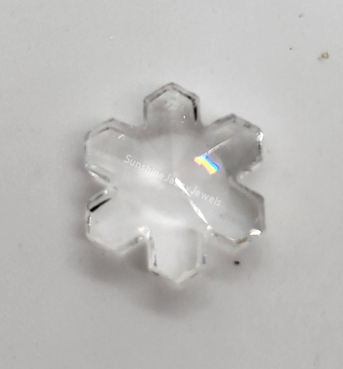 Swarovski Crystal Clear 20mm Snowflake 6707 Pendant; RARE; Vintage