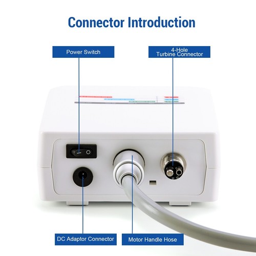 Micro Motor Eléctrico LED Dental Sin Escobillas 1:1/1:5/16:1 Velocidad Tipo E Conector - Imagen 14 de 22