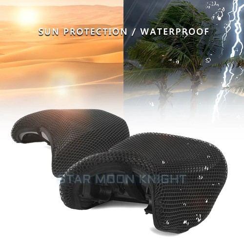 3D mesh Cushion Seat Cover Protector For BMW R1200GS LC Adventure R1250GS Black - Picture 5 of 16