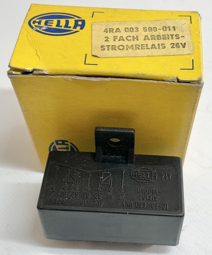 Hella 4RA003588-011 Relais Arbeitsstromrelais 24 V 2fach relay le relais il rela