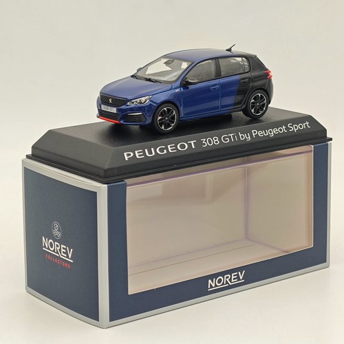 Norev 1/43 Peugeot 308 GTi SPORT VERSIO Blue/BLACK Diecast Models Car Collection - Foto 6 di 6