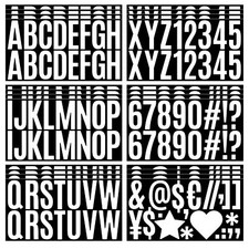 400 Pieces 24 Sheet Large White Letter Stickers 2.5 Inch Self Adhesive Big Fo...
