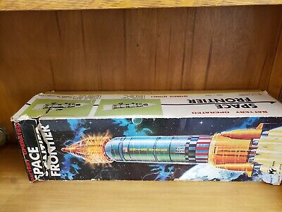Space frontier 1960's YOSHINO Battery Op Toy Tin Rocket Space frontier 1960's YOSHINO Battery Op Toy Tin Rocket