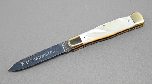 Weidmannsheil - Lockback JAGDMESSER Knife, Mother of Pearl Handle - NEW - Picture 3 of 12
