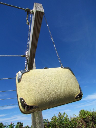 NEW RALPH LAUREN COLLECTION purse ITALY $4950 shagreen stingray minaudiere bag - Picture 5 of 12