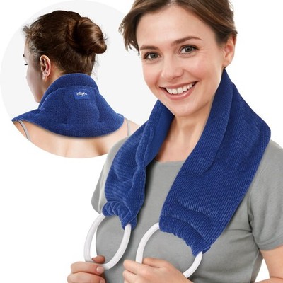 Hilph Extra-Long Microwavable Neck Warmer Wrap - Unscented Heating Pad for... 