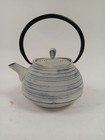 BergHOFF Belgium Ceramic Teapot with Infuser and Lid - Blue White