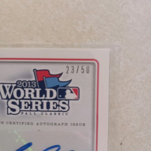 2014 Topps Series 2 Mike Napoli World Series Autographs #'d 23/50 - Picture 3 of 3