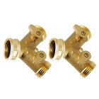  2 Pcs Hose Repair Kit Garden Valve Quick Connect Fittings Dual Connector