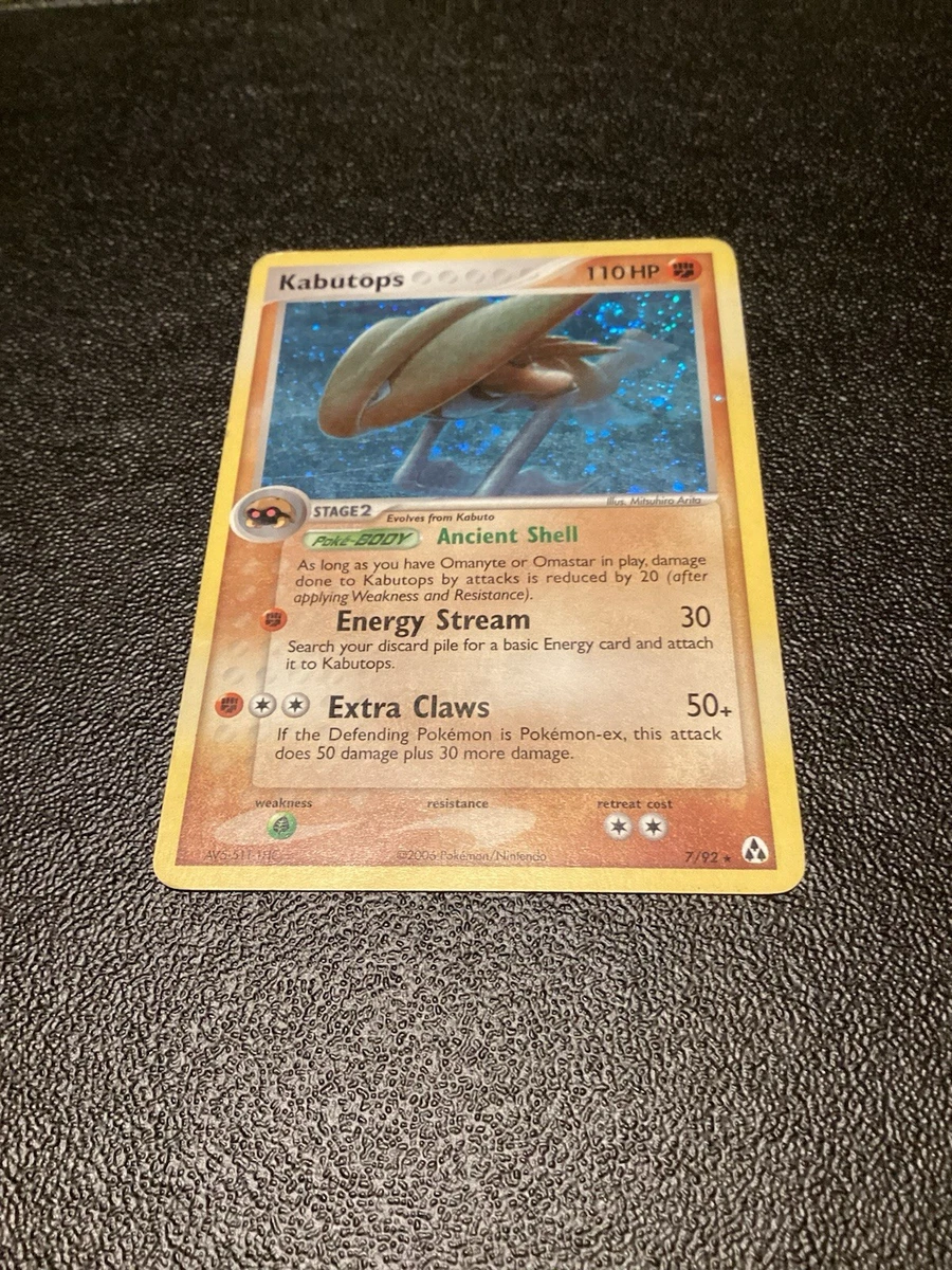 kabutops pokemon card value Kabuto & (22) [1999 Action Flipz Premier Edition] favorite character Pokemon Fossil Holo Rare Kabutops