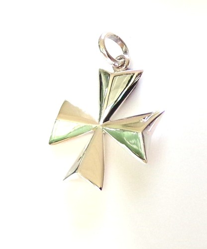 Massiver 925 Sterling Silber Malteserkreuz Anhänger verkauft ohne Kette - 29 x 22 mm - Bild 14 von 16