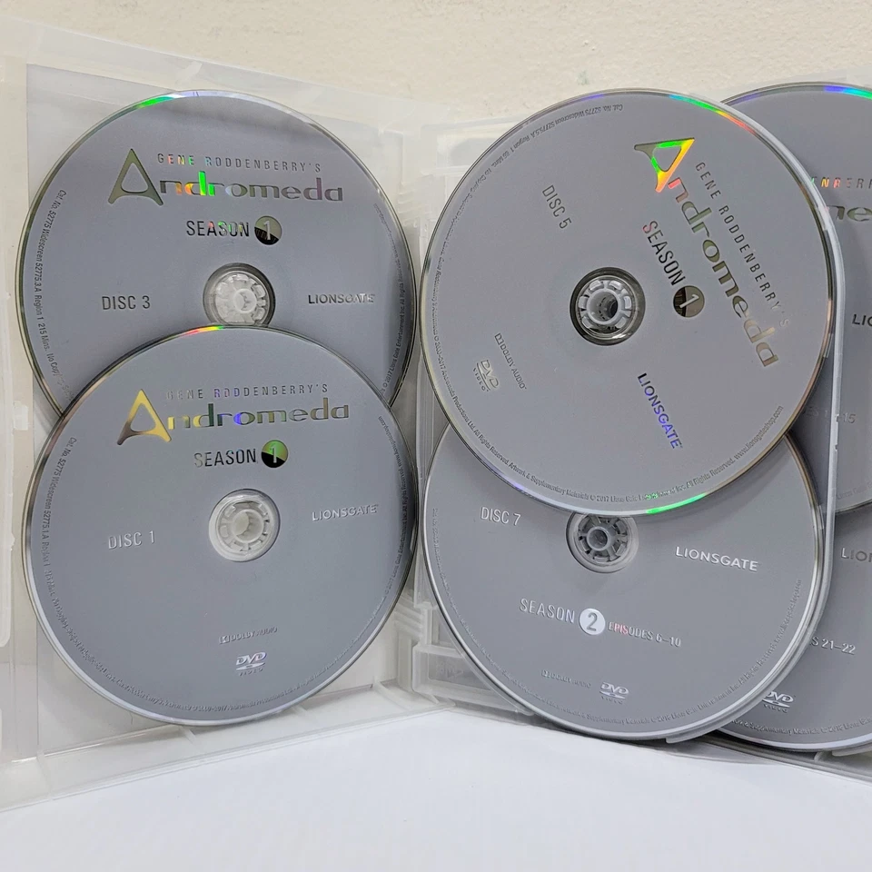 Andromeda - The Complete Series Collection (24-DVD Set, 2019) Gene Roddenberry - Image 3 of 4