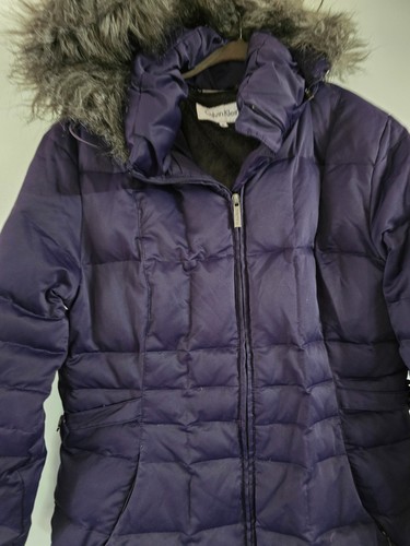 Stylish purple puffer jacket by Calvin Klein sz Medium. - Picture 3 of 6