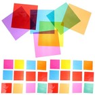 112 Pcs Cellophane Paper Wrap Sheets Wraps Colored Translucent Film