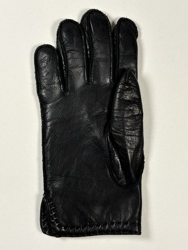 Herren Grandoe Größe Medium schwarz weiches Leder Fahrhandschuhe 100% Wolle gefüttert Belüftung - Bild 6 von 14