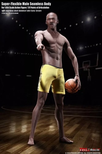 1/6 TBLeague M36B Black Man Male Muscle Athletes Seamless Body 12" Figures Doll
