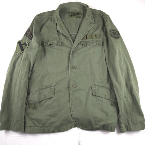 VTG Y2K Tripp NYC Daang Goodman Jacket Green Military Style Punk Coat Mens XL - Picture 1 of 8