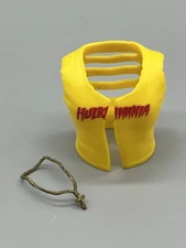 WWE Hulkamania Hulk Hogan Shirt & Necklace Accessory Action Figure Mattel Elite