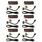 6 Sets PCI-E Mining Adapter Card 6 PCI-E Card Adapter GPU Riser Supply