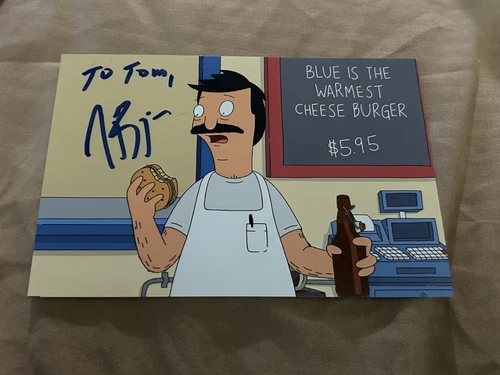 H JON BENJAMIN Signed 4x6 Photo BOB'S BURGERS  "TO TOM" AUTOGRAPH