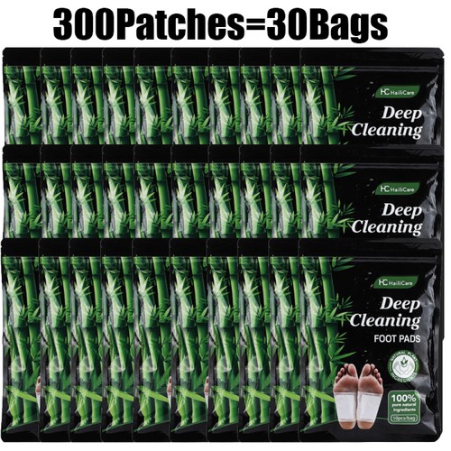 300-10 Pack Detox Foot Patches Pads Deep Cleansing Remove Toxins Improve Sleep - Picture 37 of 37