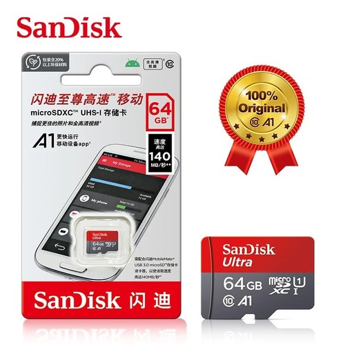Tarjeta Micro SD 100 % Original SanDisk 128 GB 64 GB 32 GB Tarjeta de Memoria A1 Clase 10 UHS- - Imagen 4 de 15